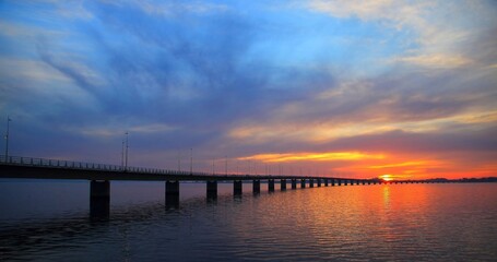 Puente sobre la ría de Arousa, Galicia