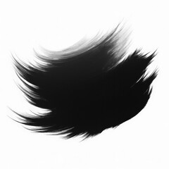 Obraz premium Dynamic Slashing Black Paint Strokes Isolated on Transparent PNG Background