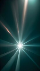 Fototapeta premium lens flare on a dark background with a subtle white glow create with ai
