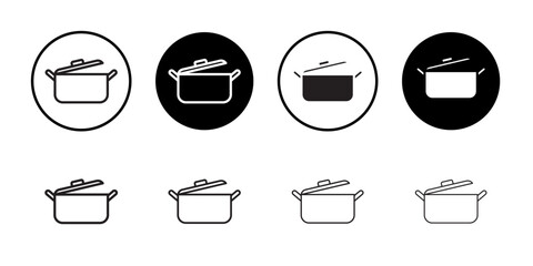 Cooking pot icon Art design illustration