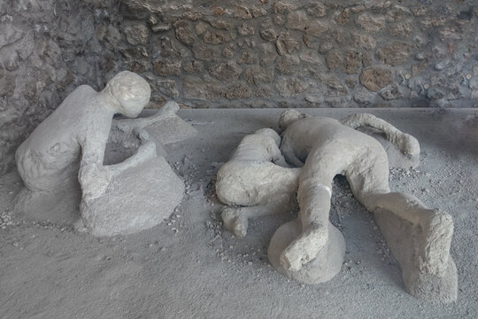 Victim group in Pompeii of the Vesuvius eruption of 79 BC