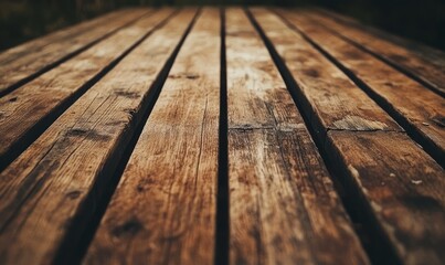 Natural Wooden Planks with Rich Texture Background