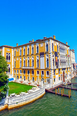 Obraz premium Palazzo Cavalli-Franchetti am Canal Grande im Sestiere San Marco, Venedig 