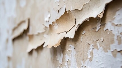 Fototapeta premium Close-up of Peeling Paint on a Wall