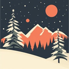 Winter holiday Christmas theme wallpaper. greeting card design background template.