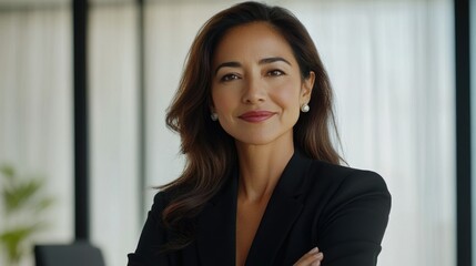 Fototapeta premium Professional Woman Smiling at Camera