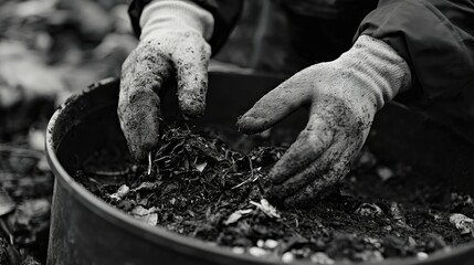 Obraz premium Gardener at Work