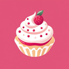 cupcake with icing logo