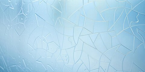 Fototapeta premium Close-up of intricate pattern on frosted glass surface in soft lighting, close-up, intricate