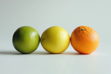 Yuzu on white backdrop