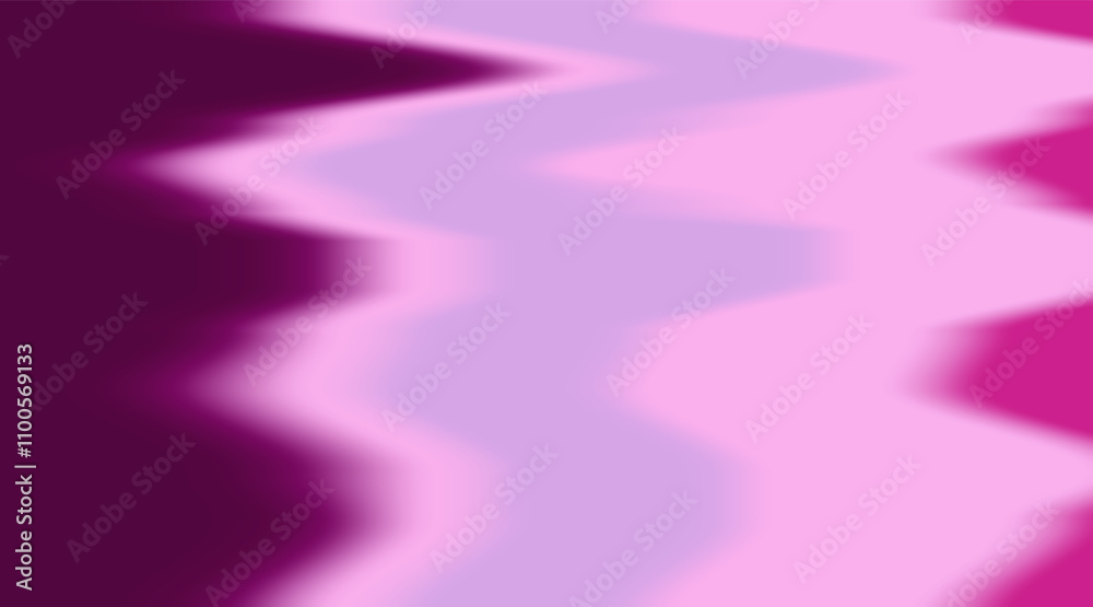 Aufkleber Vibrant abstract vector illustration featuring a zigzag pattern in shades of pink, purple, and magenta, creating a dynamic gradient effect with smooth color transitions.