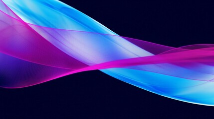 Fototapeta premium Futuristic Blue and Pink Wave Pattern Illustration for Smooth Energy Backgrounds