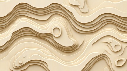 Fototapeta premium abstract warm soft cream background with gentle waves and patterns for a calm atmosphere