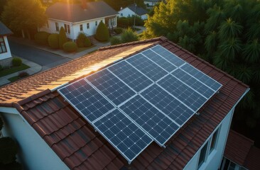 solar panels close up