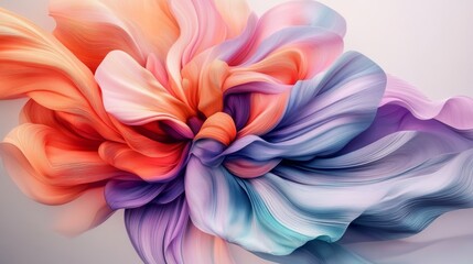 Obraz premium The interplay of colors is showcased with a flower on a soft gray backdrop. 