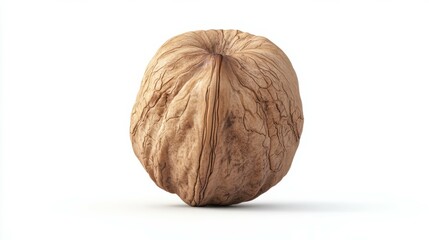 Obraz premium Walnut, nut, isolated on white background, full depth of field