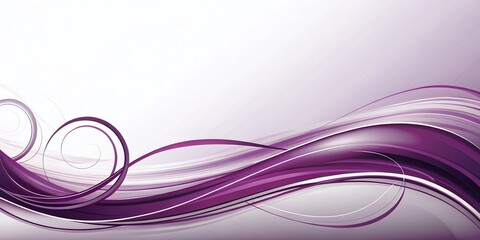 Obraz premium Captivating Abstract Design of Plum Swirls on Solid White Background for Creative and Modern Aesthetic, Perfect for Backgrounds, Textures, and Digital Art Projects