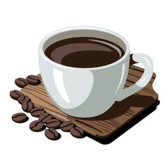 Obraz premium Coffee Mug with Beans