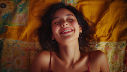 Fototapeta premium Woman enjoy free sexuality with herself 