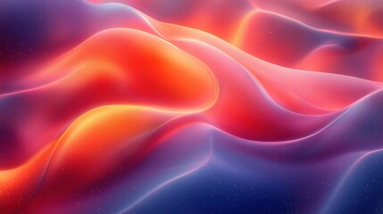 Obraz premium Abstract Red Orange Blue Waves Flowing Pattern