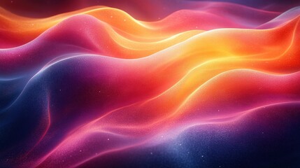 Obraz premium Abstract Colorful Waves Of Glowing Particles