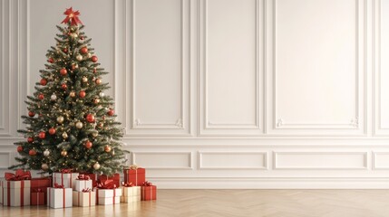 tree Christmas in living room decoration	