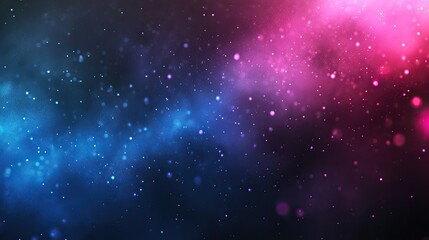 Obraz premium Abstract Space Background with Colorful Bokeh and Stars Effect