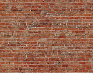 Naklejka premium seamless of Old red brick wall seamless background texture , isolated on white background, , copy space, copy space for text,