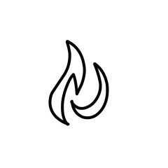 outline fire icon