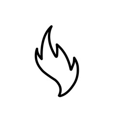 Obraz premium outline fire icon