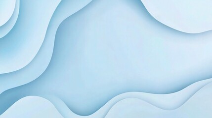 Fototapeta premium Soft Blue Waves Abstract Background for Creative Projects