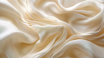 Fototapeta premium Elegant Cream Fabric Texture for Background and Design Use