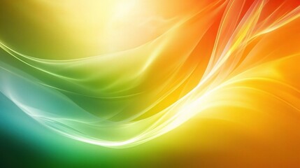 Vibrant Abstract Background with Flowing Colorful Waves and Light