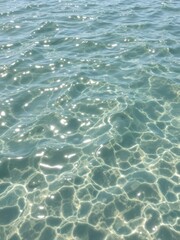 Obraz premium Rippling water with sunlight reflections, ripple, surface