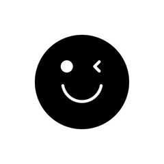 Fototapeta premium Smile icon vector. smile emoticon icon. feedback sign and symbol