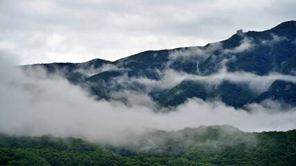 A beautiful sea of ​​clouds in Sannae-myeon, Miryang, Korea