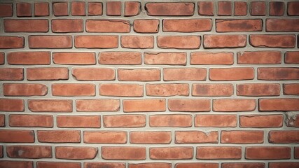Close-up of a weathered red brick wall with rough texture, building, weathered