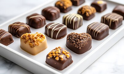 Valentine's Day chocolate background,generation AI