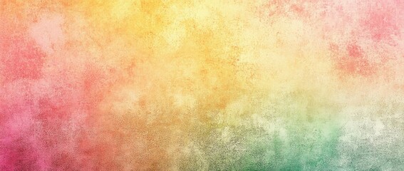 Obraz premium Colorful Gradient Background with Grainy Texture in Pink, Orange, Yellow, and Green