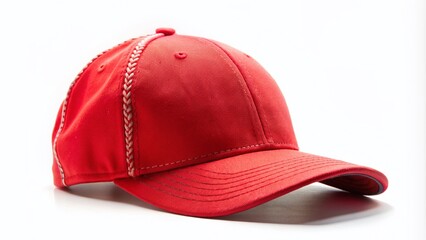 Fototapeta premium High-Quality Product Photography of a Baseball Cap Isolated on White Background for E-commerce, Fashion, and Promotional Use - Perfect for Online Stores and Marketing Materials