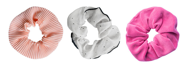 hair scrunchie isolated on transparent background, PNG File