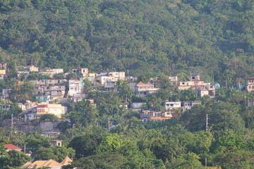 Obraz premium village in the mountains