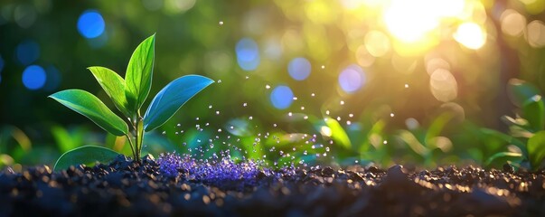 finance sustainable banking concept. Climate-conscious banking, forest background