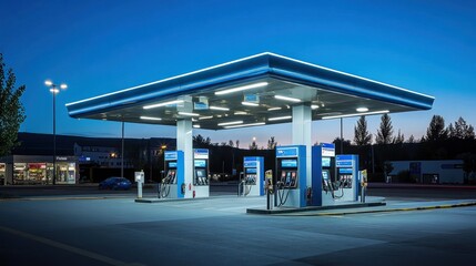 Fuel station design for electric and alternative fuels