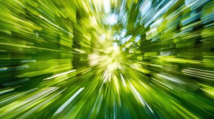 Obraz premium Abstract blurred motion capturing the speed and fluidity of movement telephoto lens summer daylight cool color