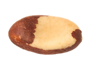One tasty Brazil nut isolated on white