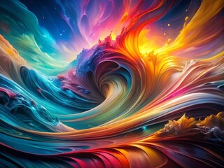 Modern Abstract Design Background with Fluid Motion Elements for Contemporary Art and Digital Media Projects, Showcasing Vibrant Colors and Dynamic Shapes for Creative Expression