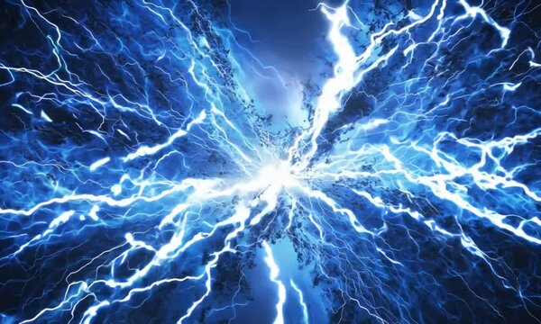 Abstract Lightning Background with Striking Effect