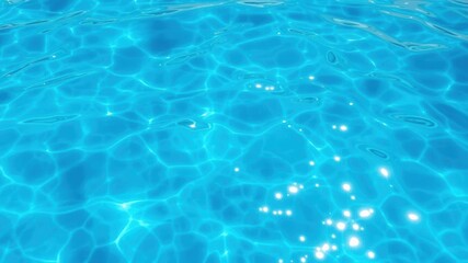 Obraz premium Crystalline water surface with shimmering reflections of light, creating a serene and tranquil background, aquatic, purity