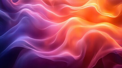 Fototapeta premium Abstract Colorful Waves of Flowing Fabric